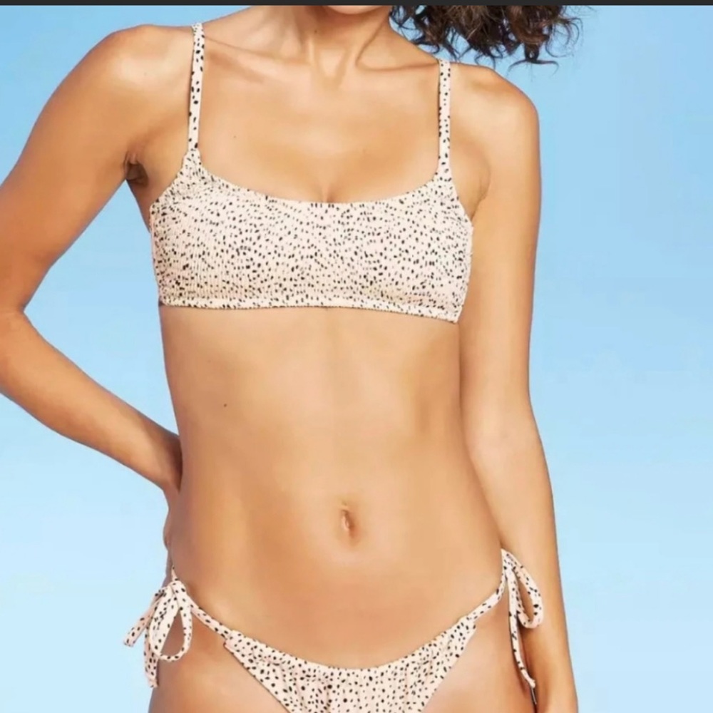 Target Polka Dot Bikini Set, Top is a size small and matching bottoms are an XS!